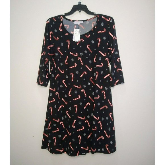 Holiday Christmas cheer Tunic Dress Plus sizes 1X-2X-3X - Picture 7 of 9